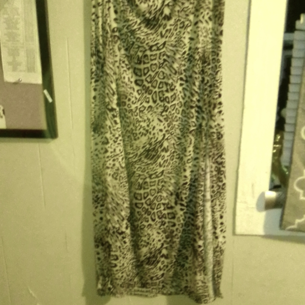 Leopard print skirt
